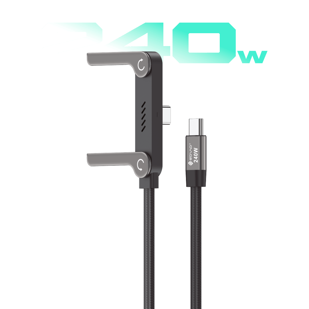 SC-314 U-FLEX 240W Fast Charging Cable with Stand